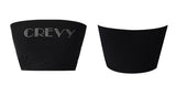 キュービックレタリングロゴチューブトップブラトップ/cubic lettering logo tube bra top (black)