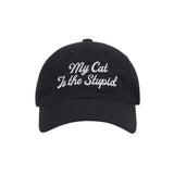 STUPID CAT BALL CAP_BLACK