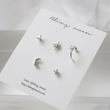 ムーントウィンクルピアスセット / [5 set] moon twinkle piercing set