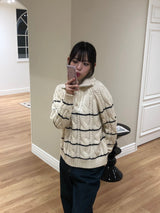 セラックジップアップニット