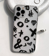ブラックグラフィティフォーンケース / Black Graffiti Phone Case