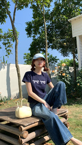 トラベルボウショートスリーブtシャツ
