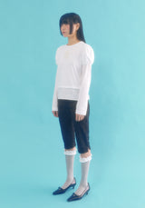 レイヤードパフトップ_アイボリー