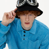 Melting Button Shirt [Aqua] (6592395706486)