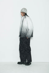 Grey Gradation Sherpa Fur Jacket