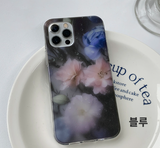 レインフラワーブルーフォーンケース / Rain Flower blue Phone Case