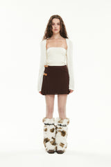 キルシーニットクロップ丈トップセット／KIRSH KNIT CROP TOP SET [IVORY]