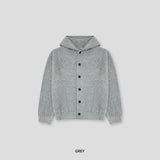 [Wool] Button hood cardigan (4color)