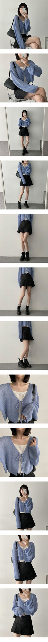 ディーポンスリットプリーツミニスカート / Deepong Slit Pleated Mini Skirt