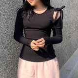 シュガーリボンスリットラウンドTシャツ / Sugar Ribbon Slit Round T-Shirt