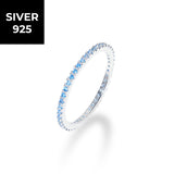 [S925]１㎜テニスリング/[S925] 1MM Sky Tennis Rilng (silver)