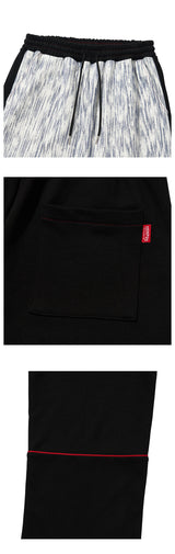 トゥーフェイスパンツ/TWO FACE PANTS [BLACK]