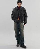 （UNISEX）チャブ6オンスレザージャンパー