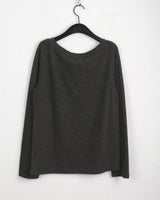 Koga see-through printed boat neck knit t-shirt