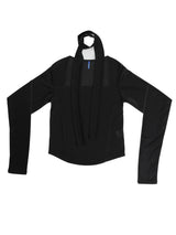 METAL SQUARE NECK scarf T (BK)