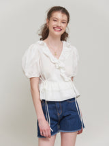 AMY RUFFLE DETAIL WRAP BLOUSE_WHITE (6580883259510)