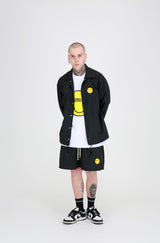 SMILE COACH JACKET (BLACK) (6699088543862)