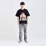 ADLV BABY FACE SHORT SLEEVE T-SHIRT BLACK DONUT 3