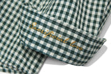 ギンガムチェックシャツS101/Gingham Check shirt S101 Green
