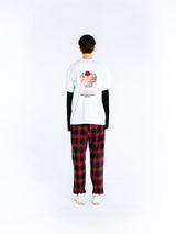 ケーキプリントオーバーフィット半袖Tシャツ / cake print overfit short sleeve t-shirt (4471285153910)