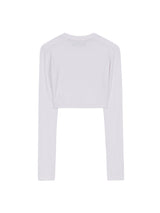 ドリームイズノーウェアクロップTシャツ/DREAM IS NOWHERE LS CROP T-SHIRT WHITE