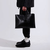 レザーポケットバッグ / LEATHER 3WAY POCKET BAG (BLACK) (6554724663414)