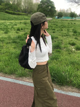 Grow string cargo skirt