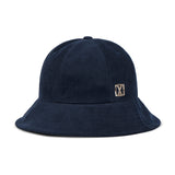 VA Square Stud 6-Panel Bucket Hat / Navy
