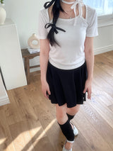 プリンセスホルターリボンチョーカーショートスリーブ / Princess Halter Ribbon Choker Short Sleeve