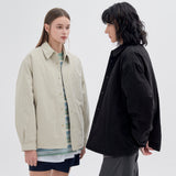 Light Padding Shirts Jacket PD5 Black (6622447108214)