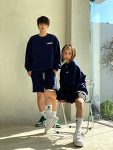 FLOVER TRANING HALF PANTS (NAVY) (6555031371894)