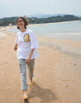 SM:]E プリント オーバーサイズ Tシャツ / SM:]E PRINTED OVERSIZED T-SHIRT WHITE