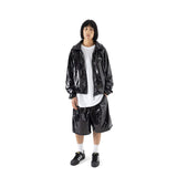 Cロゴワンタックサテンショートパンツ / C LOGO ONE TUCK SATIN WIDE SHORT PANTS