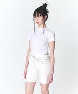 クリスタルモノグラムTシャツ/Crystal Monogram T-shirt White