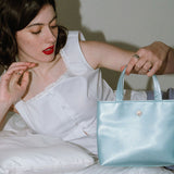 Mari Silk Tote Bag_Blue
