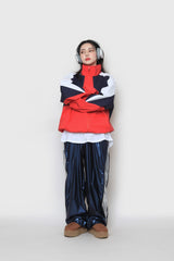トリプルカラードジップアップ / triple-colored zip-up