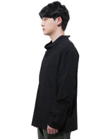 モックネックシャツ-BLACK （送料込）- WooStore