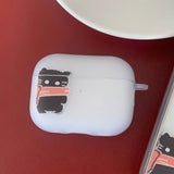 ブラック - マフラー Somecat AirPods ケース_マット
