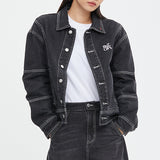 ワイドデニムジャケット/WIDE DENIM JACKET_BLACK