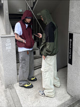 No.0028 O nylon hood VEST (3color)