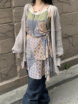 レイヤードリネンキャミソール / Layered linen sleeveless