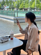 クラムストライプシャツ