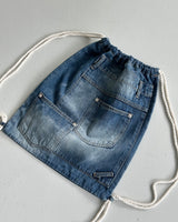 denim rope backpack