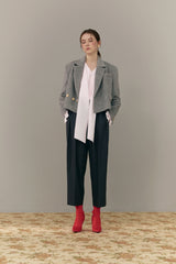 Gold button pants