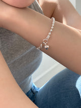 [92.5silver]フックハートブレスレット