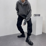 ラムウールタートルネックセミジップ / UN Ramswool Turtleneck Semi Zip-Up (4 colors)
