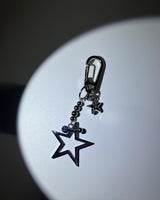 Pierced big star keychain