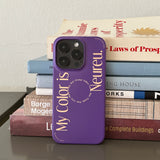 マイカラーケース / My Color Case (Purple Slim Hard)