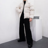 [Unisex] 2wayベルベットショートダウンジャケット