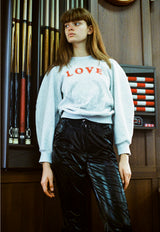 Love Printed sweater shirt (6599546863734)